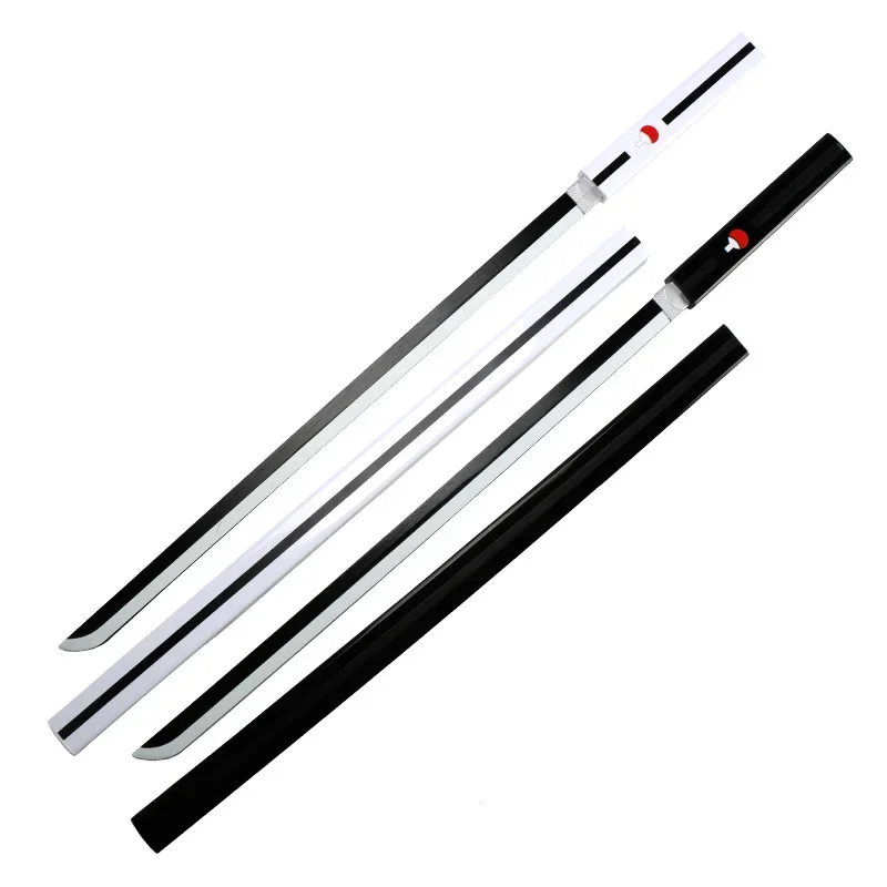 Черно-белый меч Саске из аниме 1:1 оружие японской анимации косплей мечи-катаны