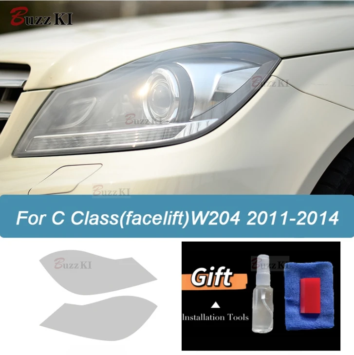 Защитная пленка для автомобильной фары дымчатый черный оттенок виниловая