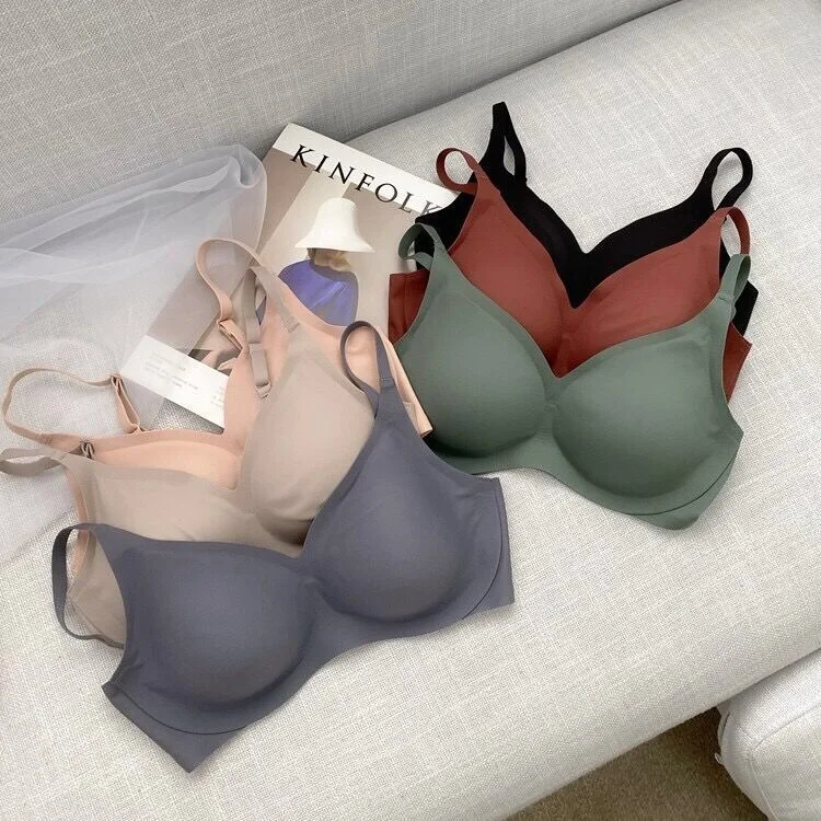 

Women Sexy Deep U Bras Push Up Lingerie Seamless Wireless Bralette Fashion Comfortable Brassiere Female Underwear Intimates