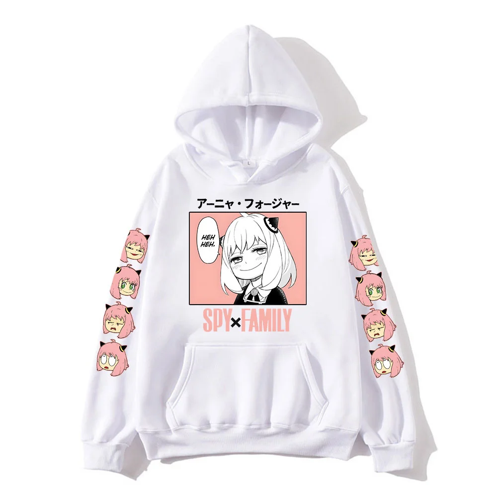 

Anya Anime Spy X Family Hoodies Kawaii Cartoon Mens/WomenSweatshirt Tops Harajuku Unisex Couple Hoodie Plus Fashion Streetwear