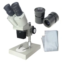 40x binocular stereo microscope optical glass lens metal body for repairing smartphone and pcb inspection
