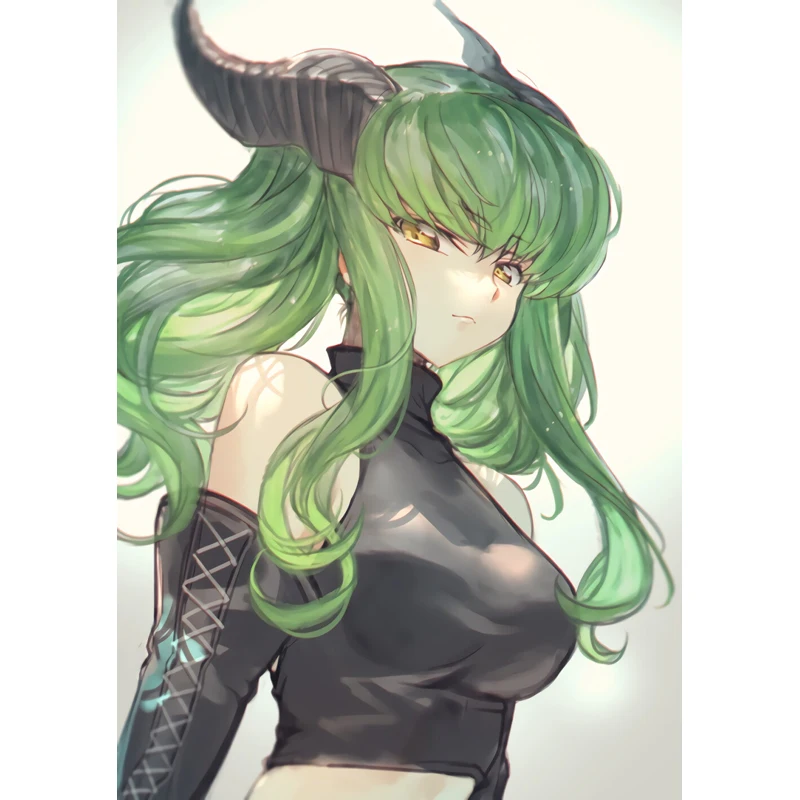 

Anime Keychain Code Geass: Lelouch of the Rebellion C.C Acrylic Keyring strap Figure Hanging Accessories 6cm