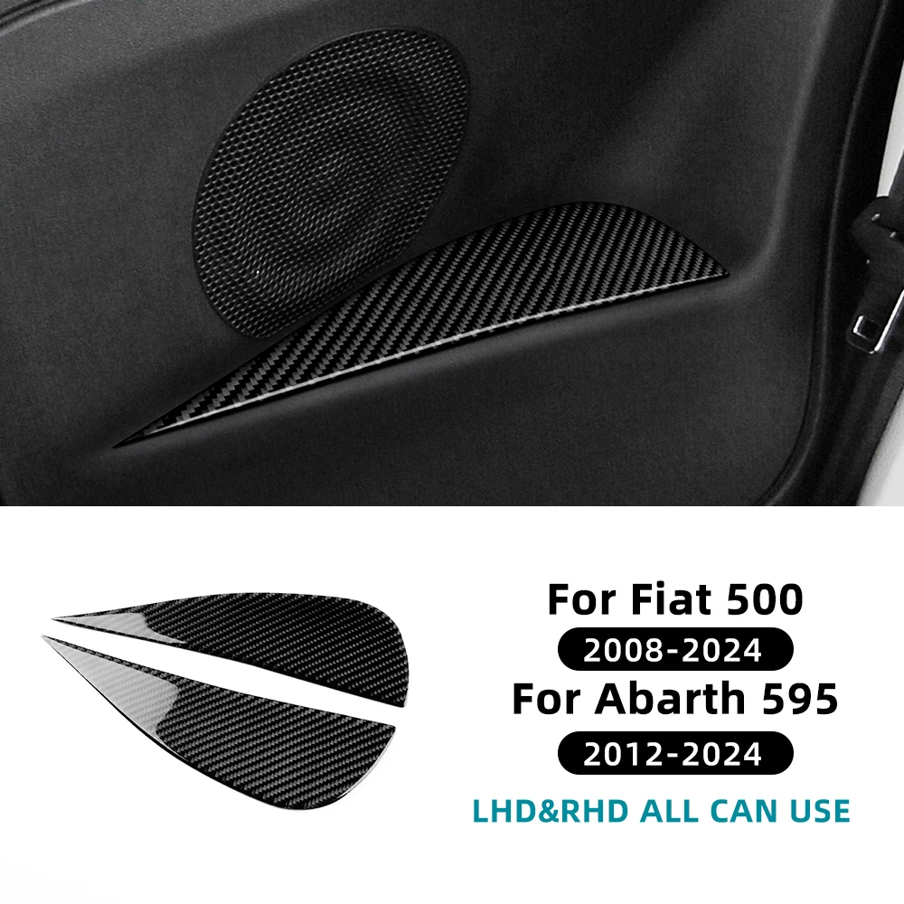 

Для Fiat 500 2008-2024 Для Abarth 595/695 2012-2021 2022 2023 2024 Наклейка из настоящего мягкого углеродного волокна LHD RHD Накладка на задний подлокотник автомобиля