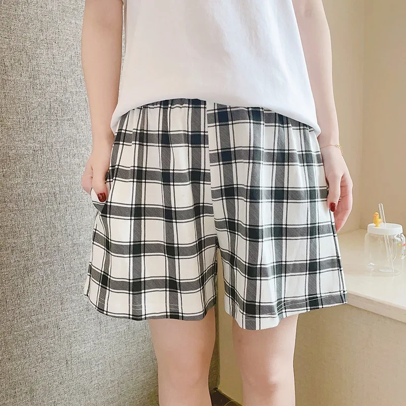 Тонкие хлопковые шорты для мужчин и женщин Повседневная Свободная Домашняя