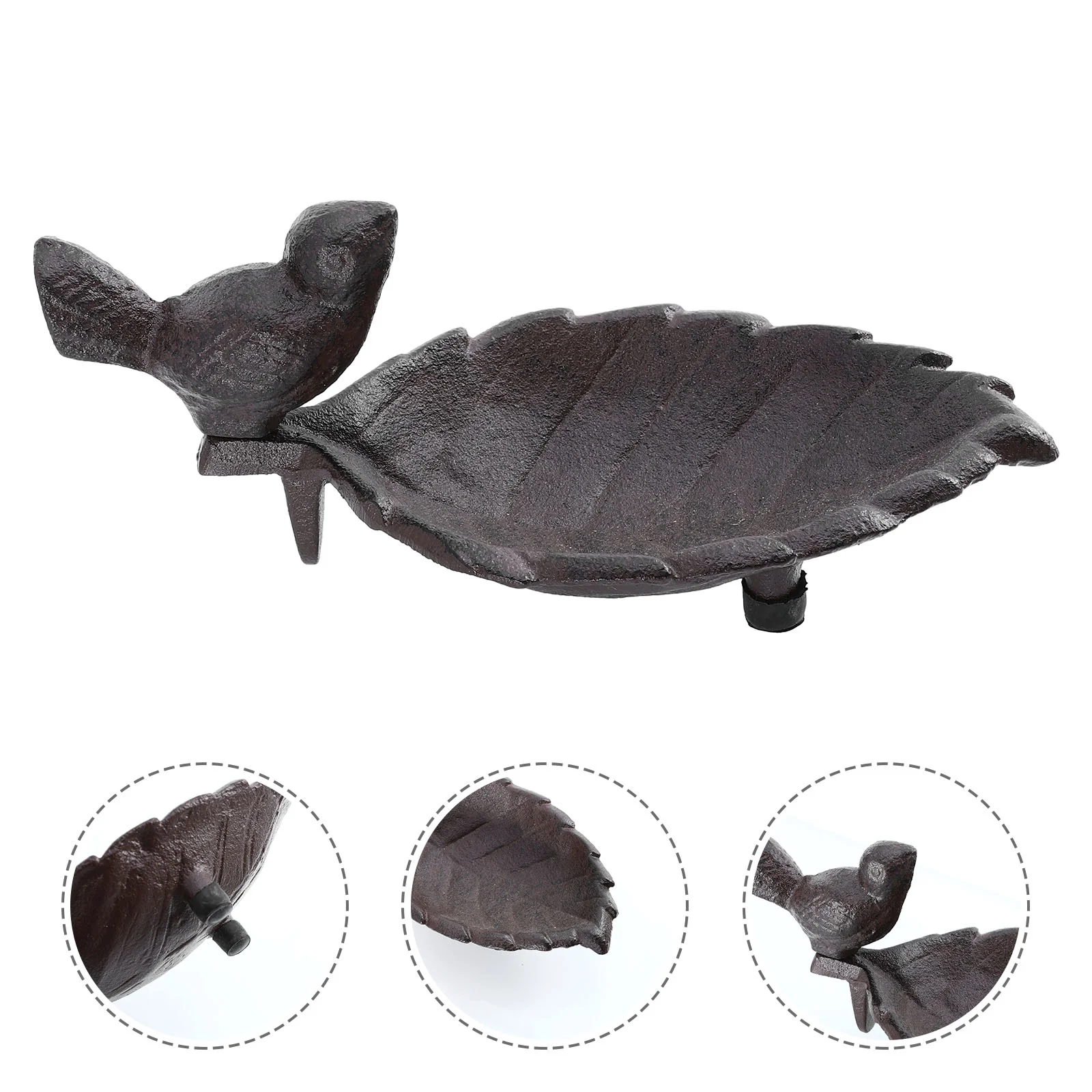 

Bird Feeder Iron Cast Garden Feeding Bowl Feedersparrot Tool Tray Station Wild Bath Automatic Metal Stand Wrought Birdbath