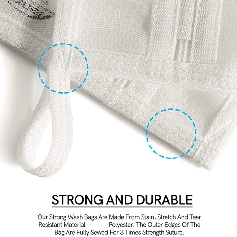 Сетчатый мешок для стирки деликатной сетчатый одежды с молнией YKK