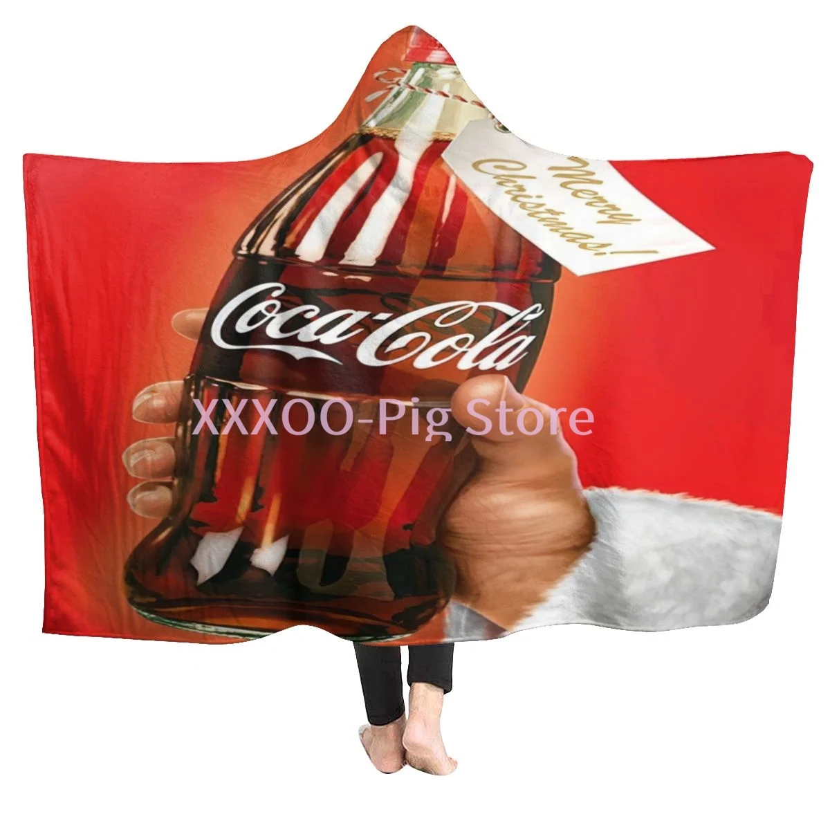 

Одеяло с капюшоном из микрофлиса, с 3D-принтом