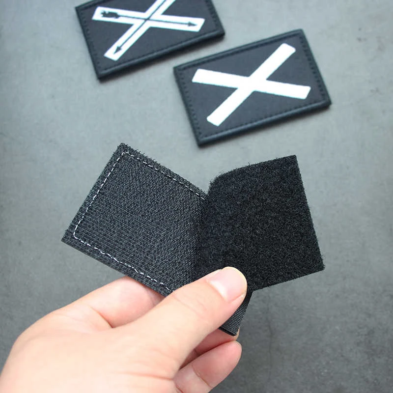 Противотуманные черные нашивки TFD с вышивкой для искусственного жилета