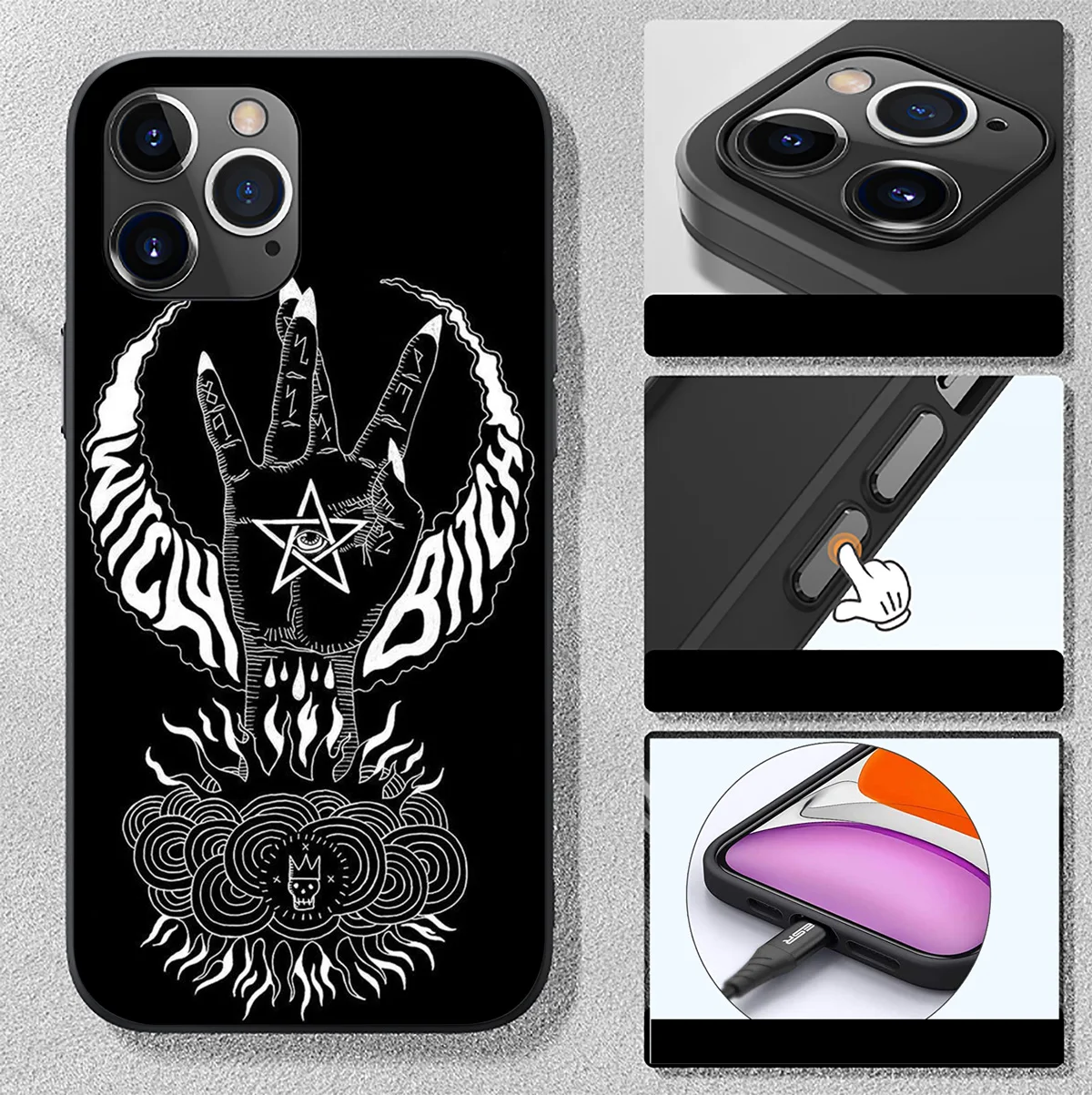 Сатанический череп Новый чехол для телефона Samsung Galaxy A15 S10E S9 S8 S7 Note 20 10 9 8 Plus Lite