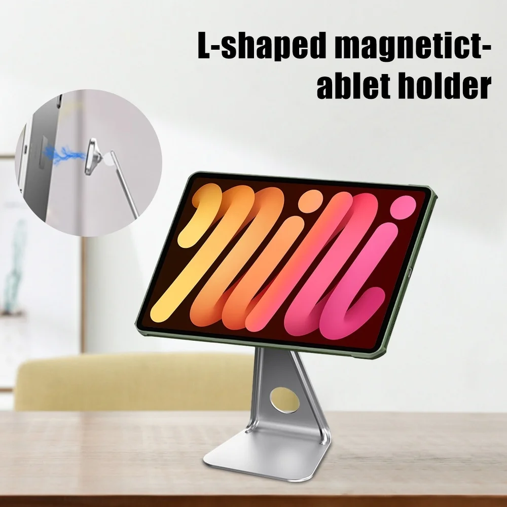 

Универсальная Магнитная настольная подставка для планшета iPad Pro, настольный держатель для телефона iPhone 12, Samsung S20Xiaomi 11 с поворотом на 360 граду...