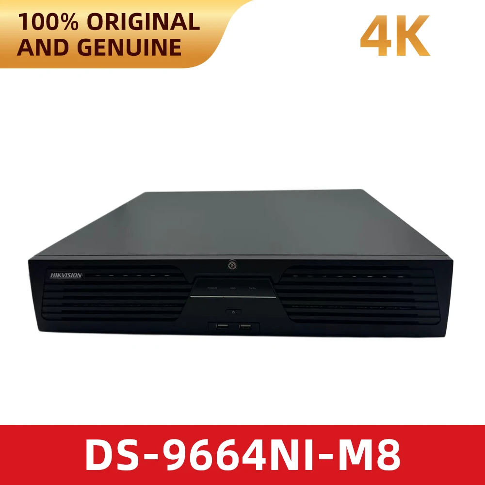 Фото Оригинальный 64-канальный 8-слотовый сетевой видеорегистратор Hikvision DS-9664NI-M8 400 Мбит/с 8K HDMI для систем видеонаблюдения №4