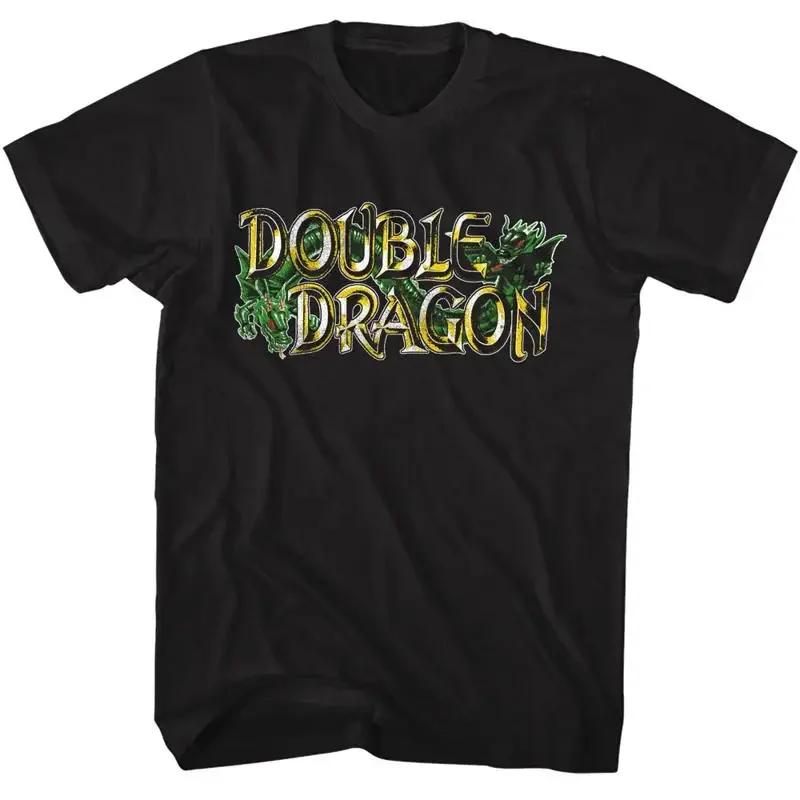 Фото Мужская футболка с логотипом видеоигры Double Dragon Beat Em Up Technos №1