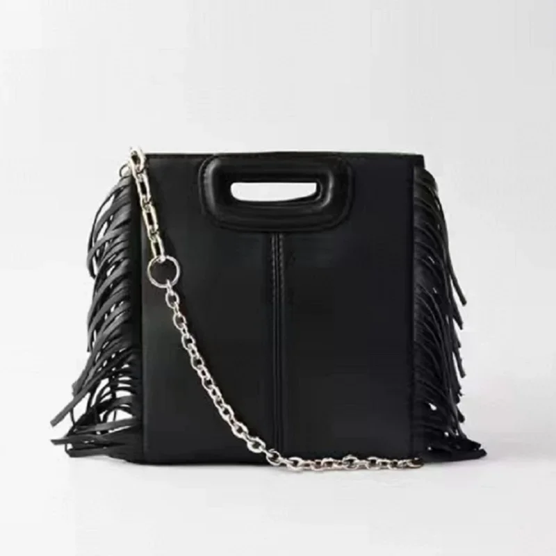 

New Bags For Women Shoulder Bags Bucket Bag Tassel Womens Handbags Leather Ladies Crossbody Bag Lady Messenger Bag Sac A Main