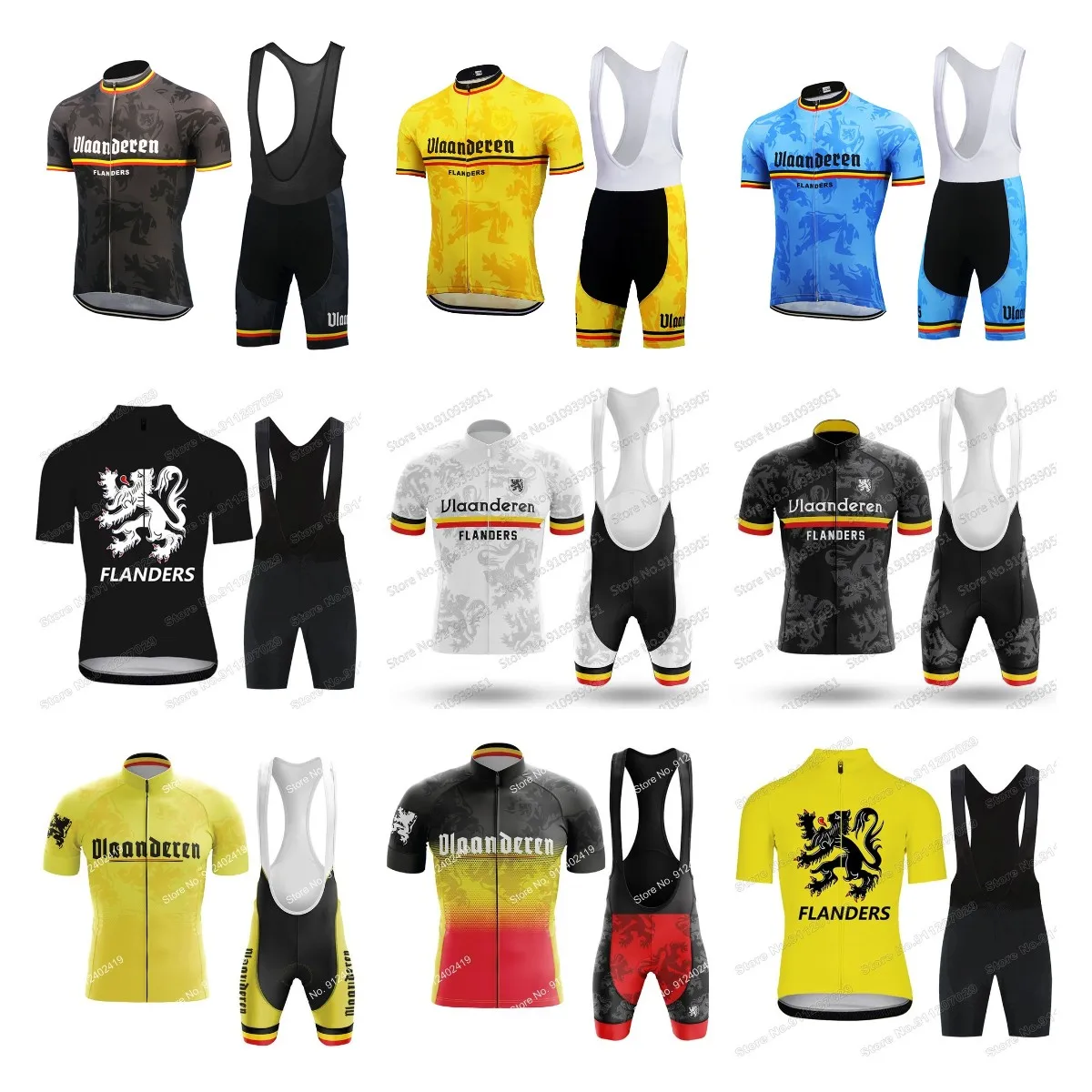 Трикотажный костюм для велоспорта с принтом льва и шортами |