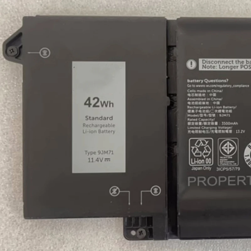 RozFaro 7FMXV 9JM71 TN2GY 0TN2GY 4M1JN 1PP63 H11W4 Аккумулятор для Dell Latitude 13 5320 7320 14 7420 15 7520 P134GP110F P135G P138G