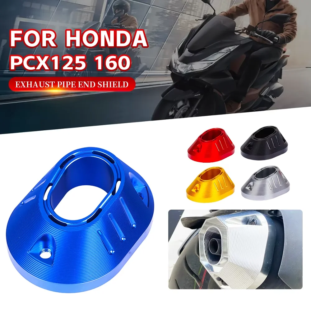Фото Для Honda PCX160 PCX125 PCX150 PCX 125 150 160 2021 2022 2023 2024 аксессуары для мотоциклов крышка выхлопной трубы глушитель хвостовая защита №4