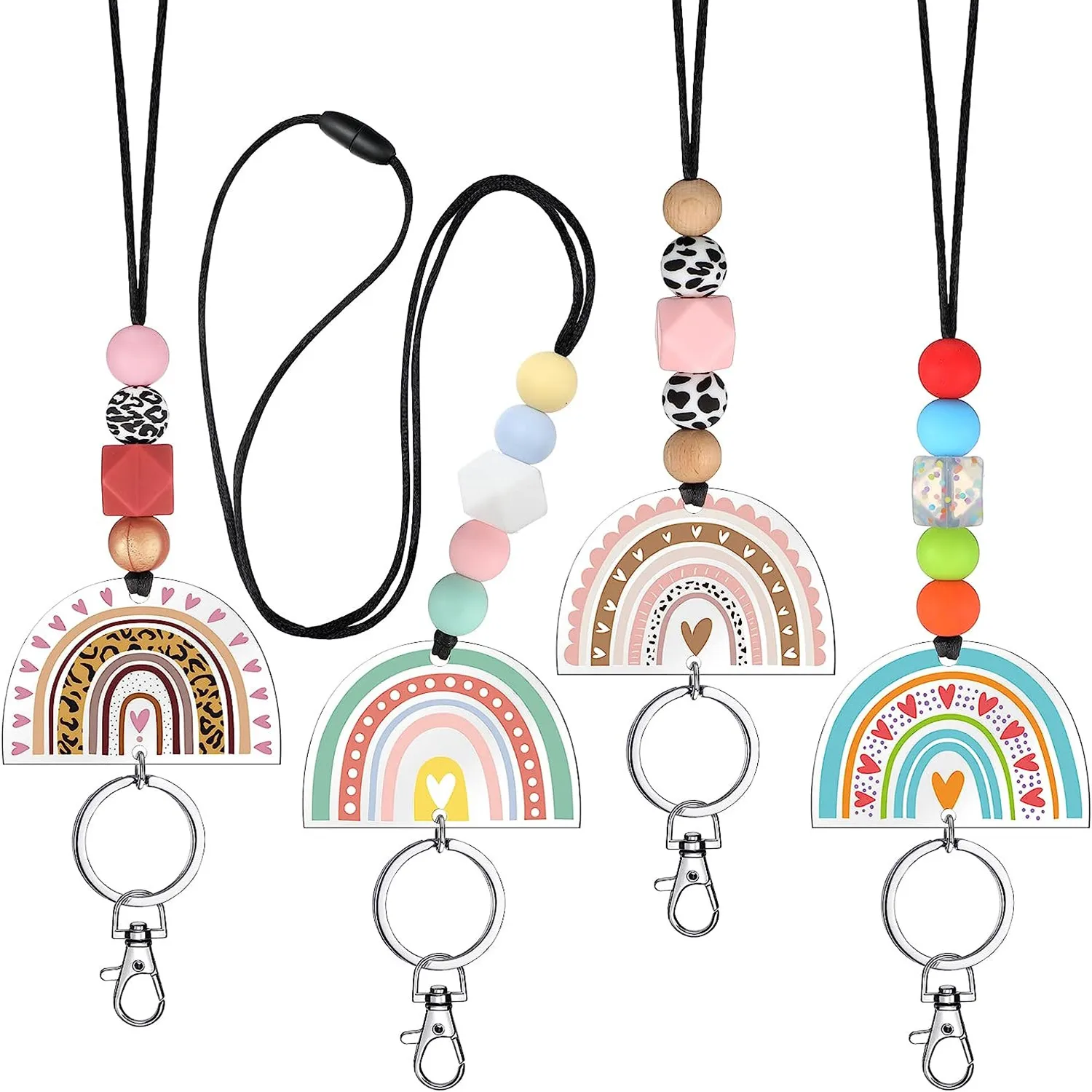 

Идентификационные Значки для учителей, милые ранцы, акриловые радужные значки в стиле бохо, брелок для медсестер, женщин, девушек, студентов, подарки