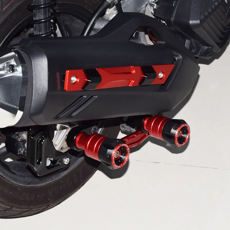 Фото Chekis подходит для Honda Pcx125/150/160 Forza300/350 Nss350 Adv350 модифицированная выхлопная труба, защита от падения, шарик для предотвращения столкновений, защита №4