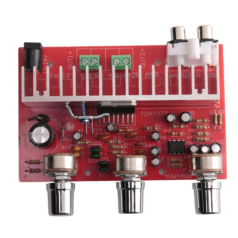 Плата цифрового усилителя звука TDA7377 40 Вт + стерео 2 0 каналов усилитель мощности