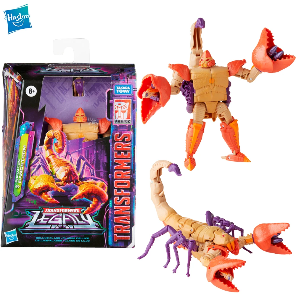 [В наличии] Hasbro Трансформеры Generation Legacy Deluxe Predacon Sandstorm 3,5-дюймовые Аниме фигурки, коллекционные модели игрушек