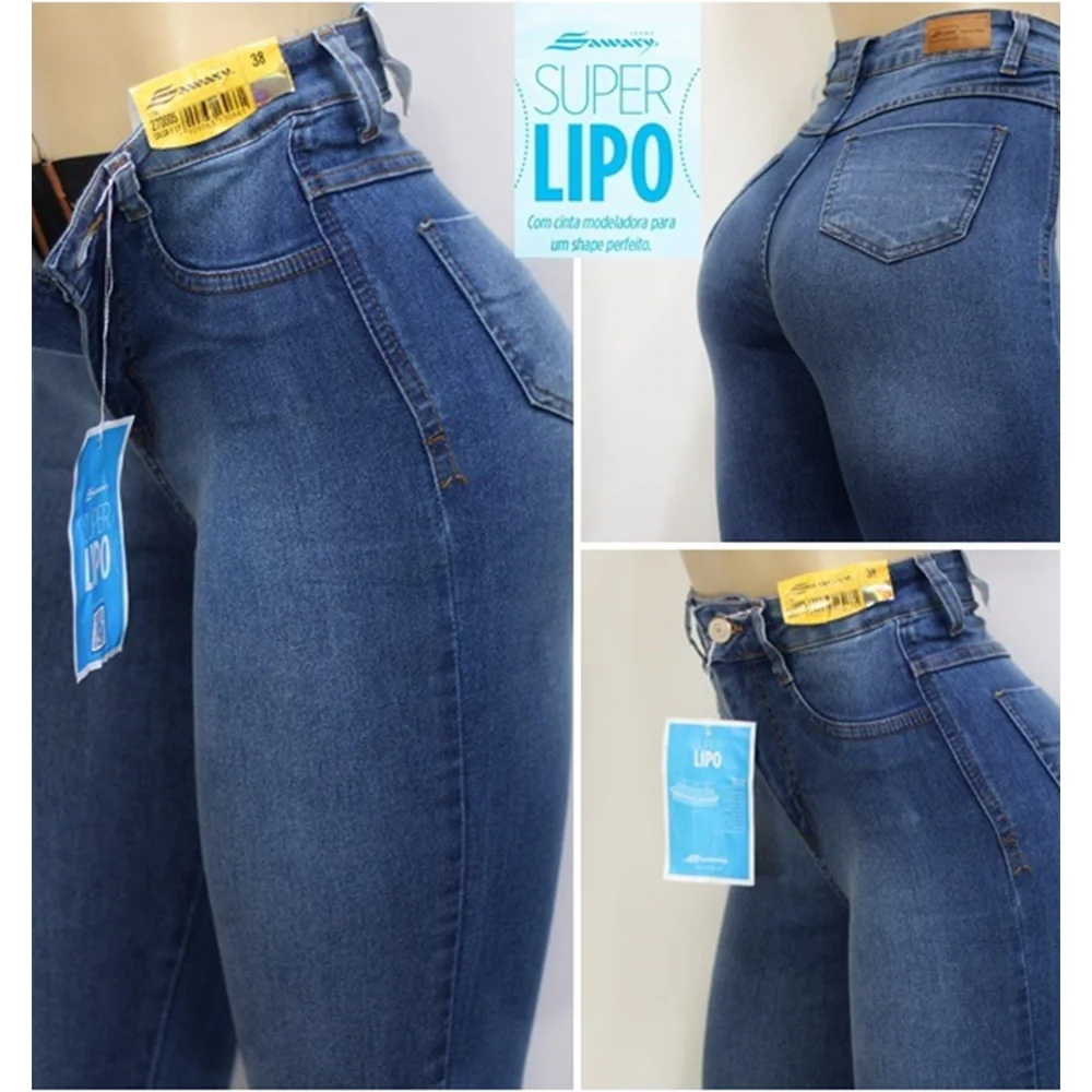 Jeans for Women mom Jeans blue gray black Woman High Elastic 36 38 40 Stretch Jeans female washed denim skinny pencil pants