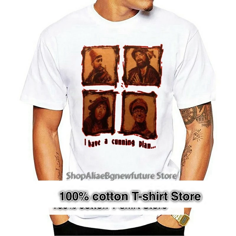 Футболка Blackadder / Baldrick (Тони Робинсон/хитнин план)-мужская футболка с натуральным