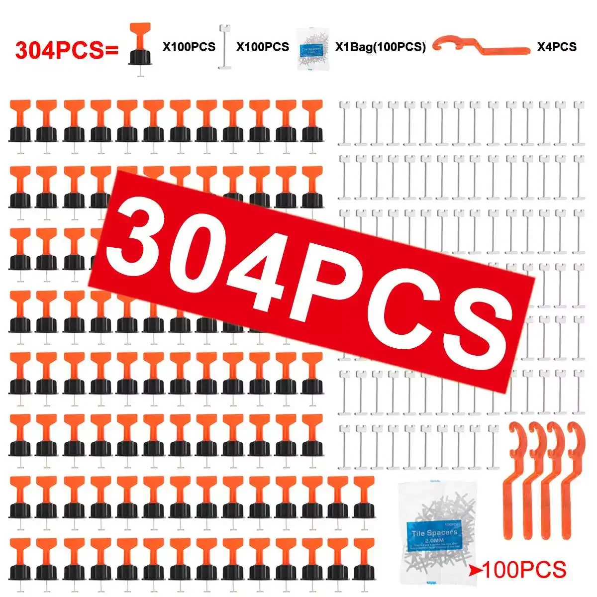 

Новинка, 152PCSx2 уровневые разделители для плитки, для напольного покрытия, настенной плитки, разделитель для плитки, система выравнивания пли...