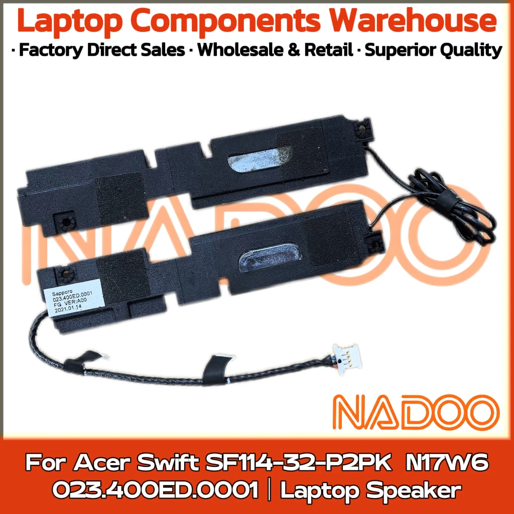 Фото Новый оригинальный аудиодинамик для ноутбука Acer Swift SF114-32-P2PK, встроенный динамик N17W6 023.400ED.0001 №1
