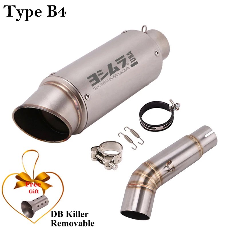 

Надевается для SUZUKI GSX-S750 BK750 GSR750 GSXS750 GSX S750 2018-2022 мотоциклетная выхлопная труба, модифицированный глушитель среднего звена