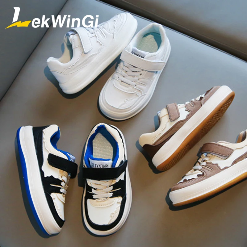 

Size 26-36 Boy Child Sneaker Children Casual Shoes Wear-Resistant and Non-Slip with Hook Loop Shoe Children Boy tenis masculino