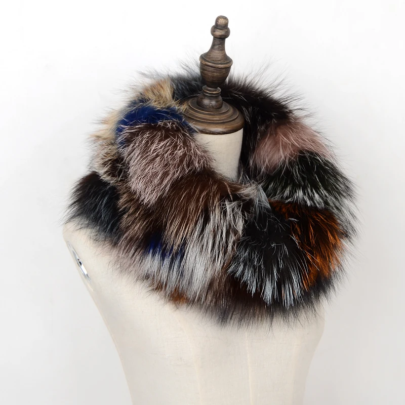 

Женский зимний теплый шарф из натурального Лисьего меха, шарфы из натурального Лисьего меха, Роскошные теплые шарфы для шеи из натурального меха