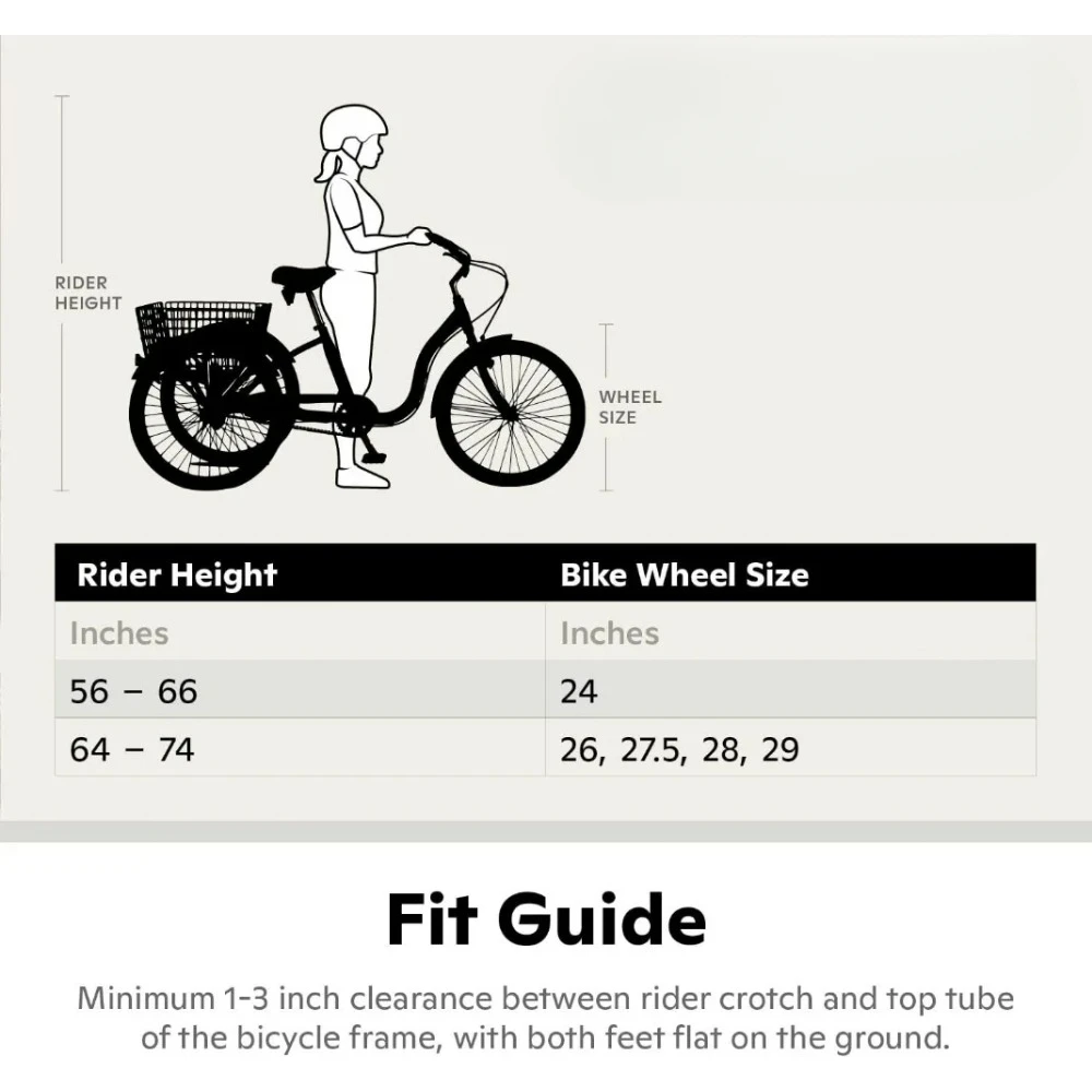 Трехколесный велосипед для взрослых 24 и 26 дюймов 3 колеса низкая ступенчатая рама