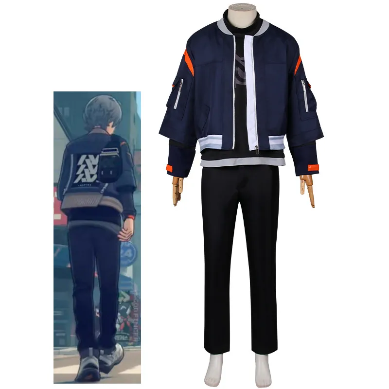 Костюм для косплея Game Zenless Zone Zero Belle Wise парики модный костюм топ шорты одежда