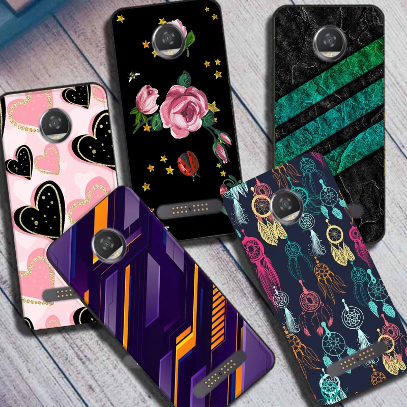 Чехол для телефона Motorola Moto Z2 Play, чехлы, силиконовый чехол для телефона Moto Z2 Force Z3 Play Z2Play, чехлы, бамперы, уникальный стильный