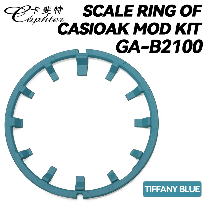 Casioak MOD Kit Watch Dial Supporter Chapter Scale Ring For Casio Gshock GA-B2100 GAB2100 Rubber Lume Watch Face Accessories