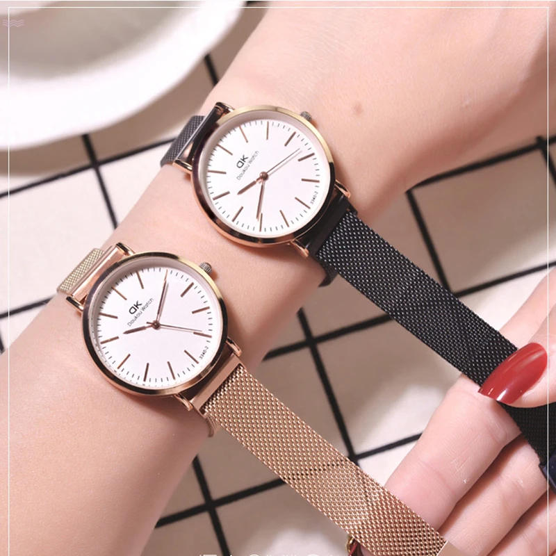

Classic Women Magnetic Watches Fashion Luxury Rose Gold Stainless Steel Watch with Mesh Strap Quality Ladies Wristwatches Reloj
