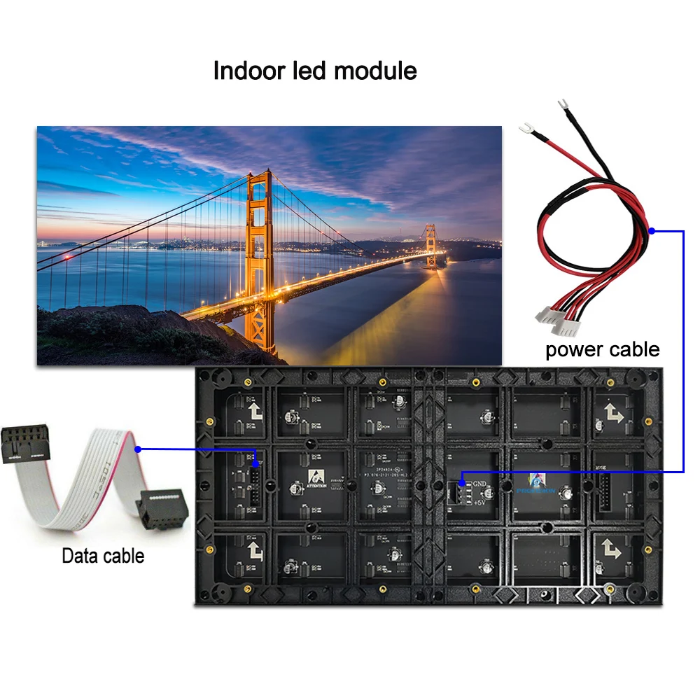 Дешевый RGB P3.076 320x160 мм 104x52 точки SMD2121 внутренний HD светодиодный видео экран