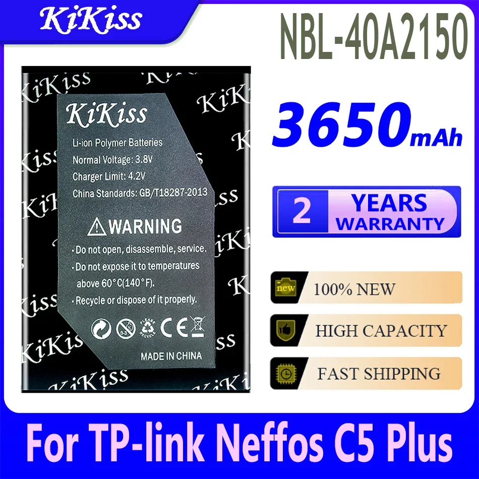 KiKiss 3650 мА · ч NBL-40A2150 NBL 40A2150 запасная батарея для TP-LINK Neffos C5 Plus C5Plus мобильный телефон