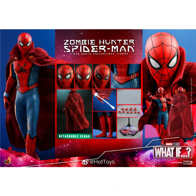 

In Stock Original HotToys TMS058 1/6 Marvel Spider-Man Zombie Hunter Action Figure Toy Gift Model Collection Hobbies