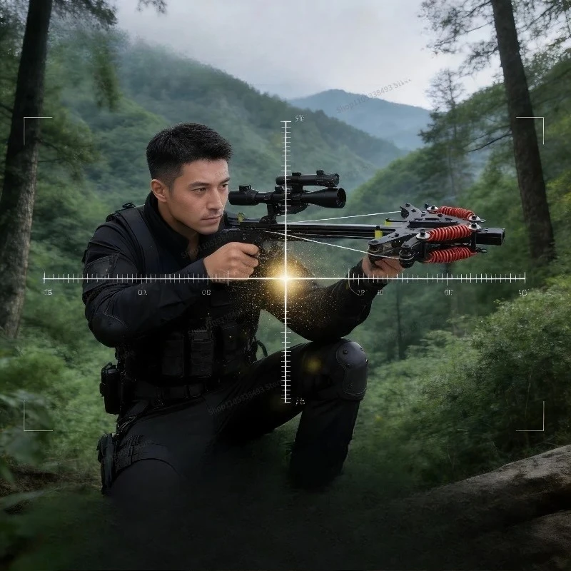 Фото Лук-арбалет Viper Compound Bow 2026: Новинка, высокоточный, для стрельбы на открытом воздухе, с непрерывной стрельбой, 50-кратным прицелом, для взрослых, специальный, трехцелевой. №3