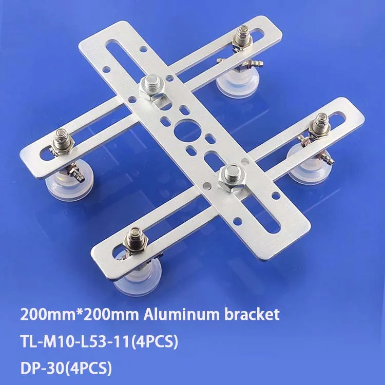 

Набор пневматических вакуумных присосок с алюминиевым основанием DATOU Sucker DP30 с комплектами кронштейнов для крепления электромагнитного клапана