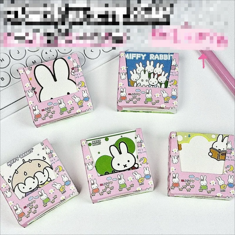 Фото 200 шт. популярных стикеров серии Kawaii Miffy: мультяшные, креативные, милые, с принтом, портативные, для заметок, канцелярские товары для девочек №1