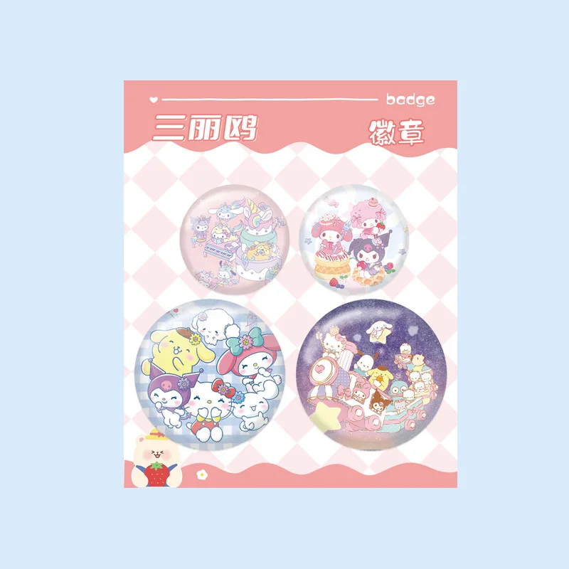 

Hellokittys Sanrio брошь Милая аниме мимелоди Коричный значок мультфильм кавайная милая Мода подарок на день рождения