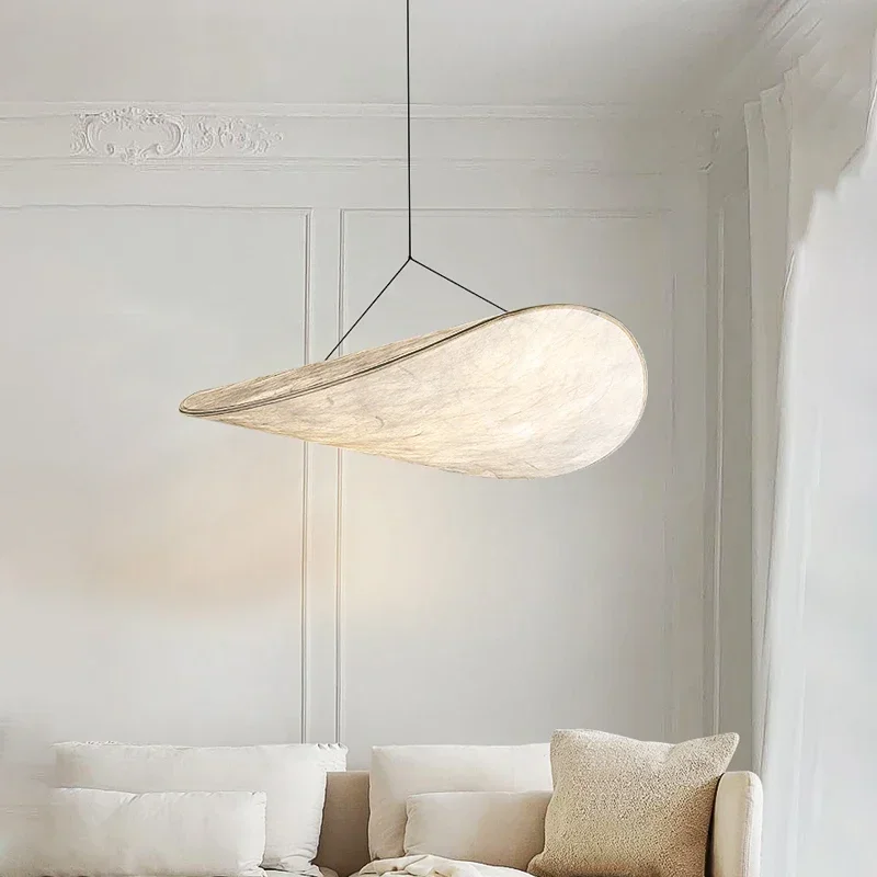 Скандинавская минималистичная шелковая люстра Wabi Sabi