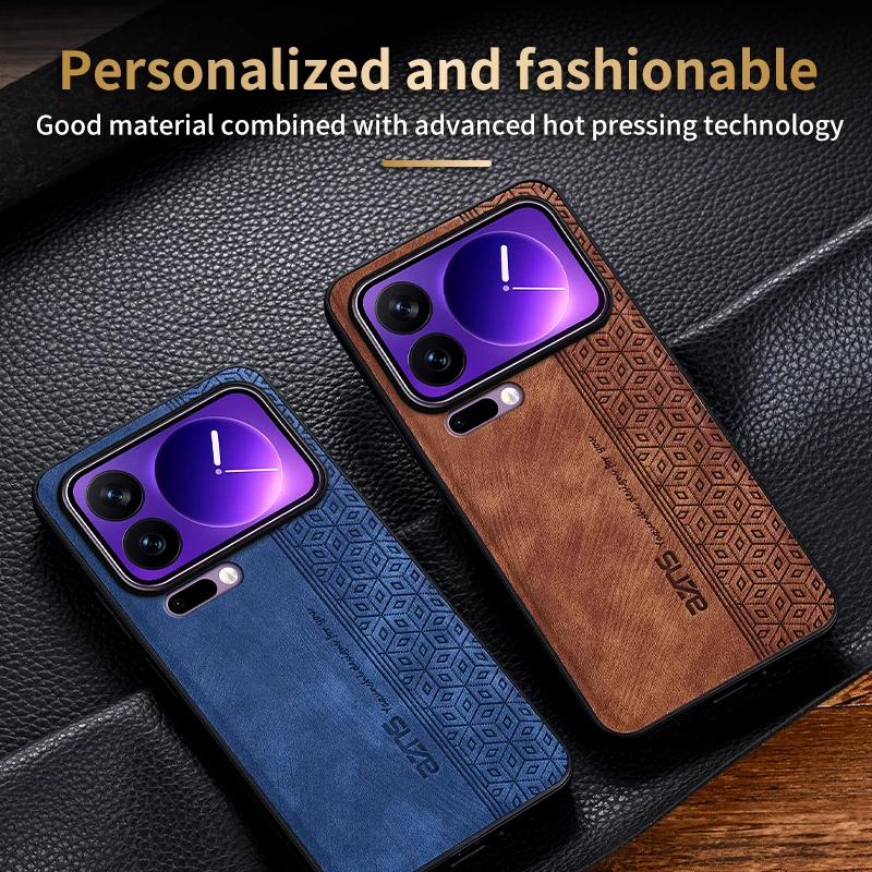 Фото Чехол для Xiaomi 17 Pro 5G, задняя крышка, противоударный матовый кожаный чехол, мягкий чехол для Xiaomi 17 Pro №2