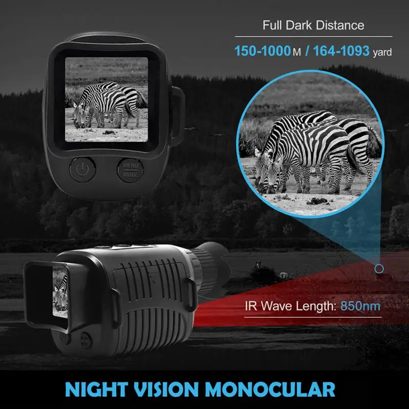 

1080p Infrared Night Clear At Night Clear Color Full Function Nigit-sion Goggles Monocular Camera Use Monocular Camera
