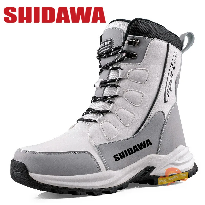 Мужская обувь SHIDAWA зимние плюшевые утолщенные сапоги трендовые Высокие Ботинки