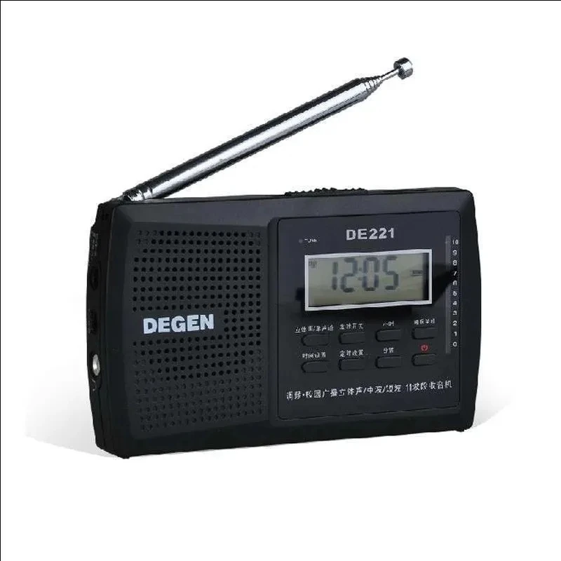 DEGEN DE221 Радио FM Стерео FM1-2 / MW / SW1-8 11-диапазонное DSP Радио ...