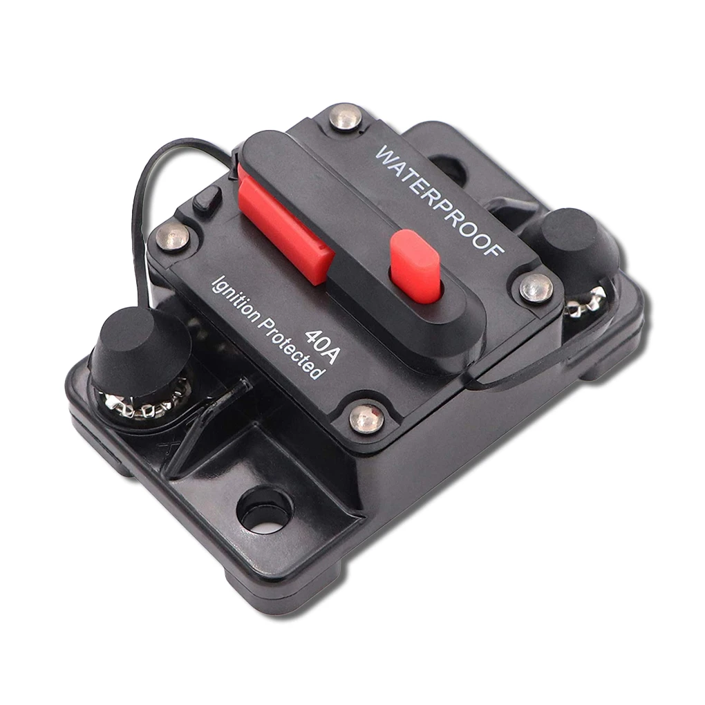 

Автоматический Предохранитель 30A-300A, Водостойкий Для Автомобиля, Лодки, Постоянный Ток 12-48 В Постоянного Тока