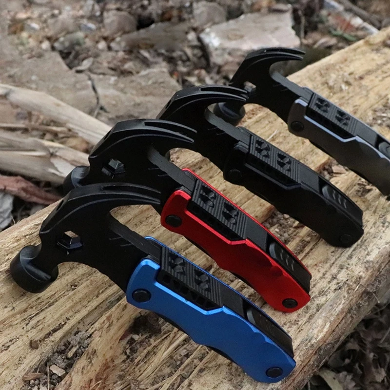 

Multi-functional Hammer with Wire Cutter Pliers Camping Hiking Survival Equipment Excellent Gifts for Friends Family